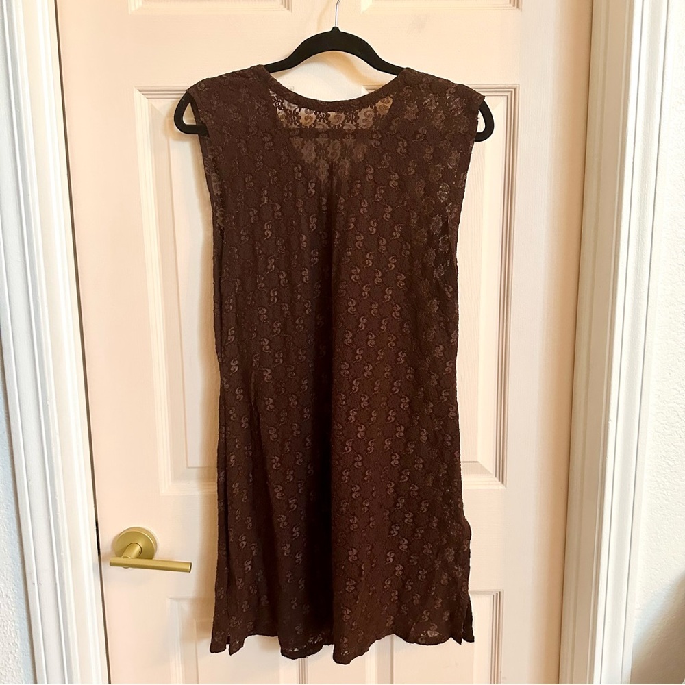 Brown lace maxi top - Picture 3 of 3